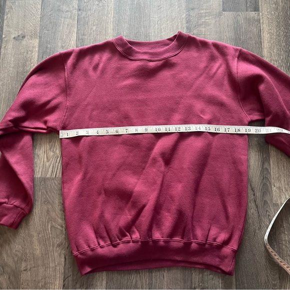 Bruntwood Burgundy Crewneck Sweatshirt Classic Pullover - Picture 4 of 9
